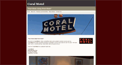 Desktop Screenshot of coralmotel.net