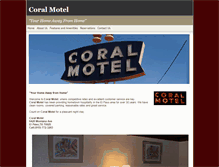Tablet Screenshot of coralmotel.net